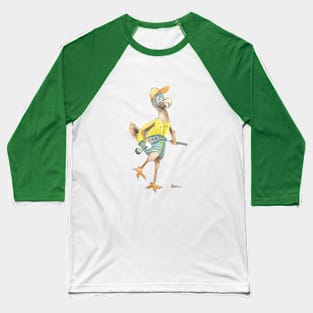 Angry Golfing Dodo Baseball T-Shirt